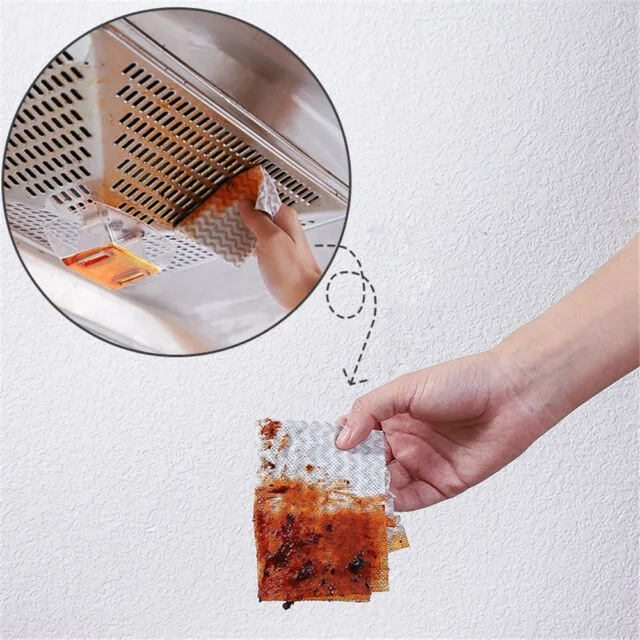Spunlace Non-Woven Colorful Food Oil Absorbing Dry and Wet Wipes