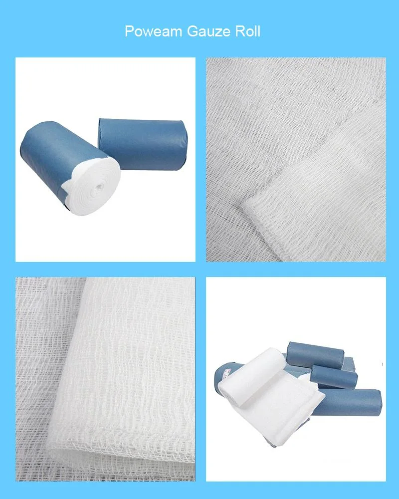 CE Approved 4 Ply Absorbent Cotton Gauze Roll