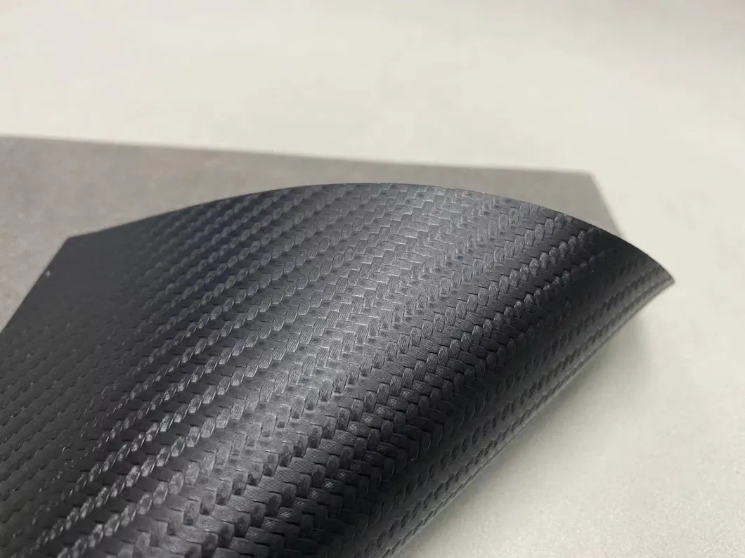 PU Nonwoven Synthetic Leather Carbon Fiber Design Microfiber