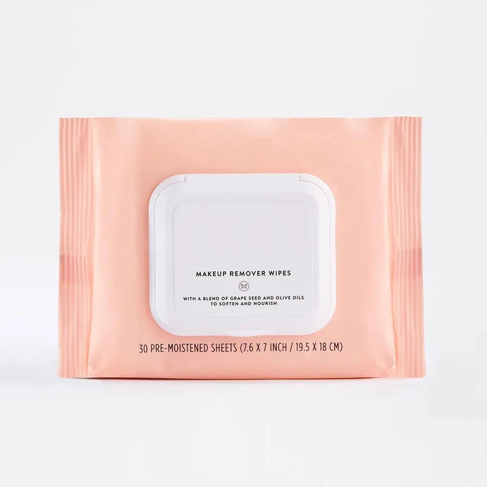 Professional Nonwoven Spunlace Hypoallergenic Pure 3 in 1 Makeup Remover Wipes