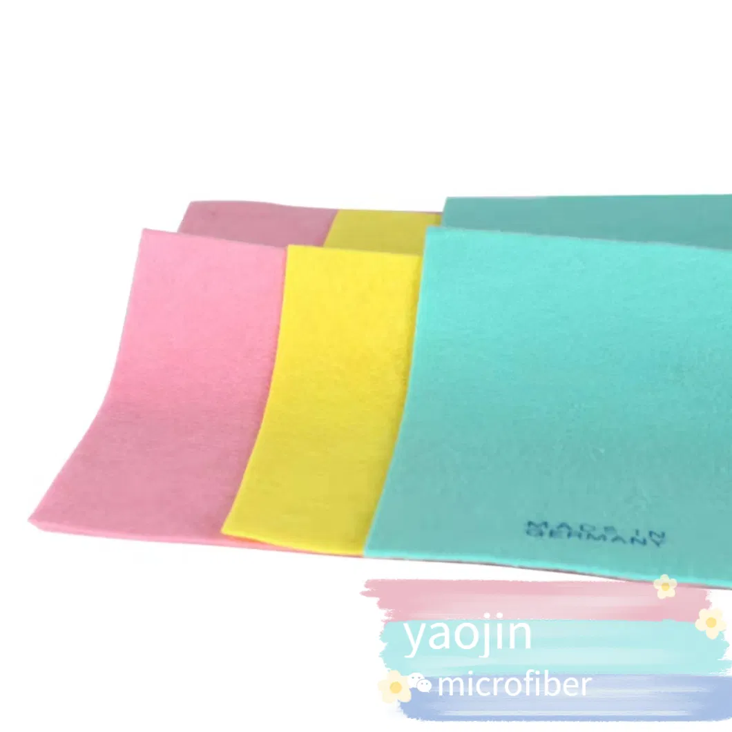 China Water and Oil Absorbent Microfiber Non Woven Dry Wet Washable