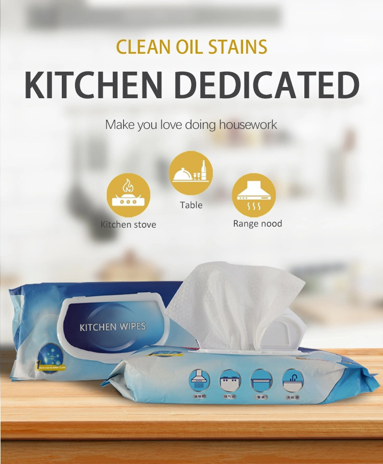 Top Sell Multi-Purpose Kitchen Disposable Dry Wet Wipes