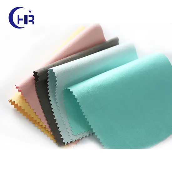 Pure Physical Structure Without Any Coating and Chemical Reprocessing Microfiber Nonwoven Fabric