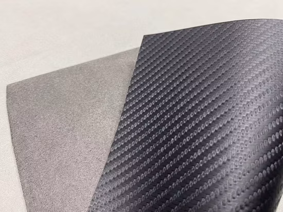 PU Nonwoven Synthetic Leather Carbon Fiber Design Microfiber